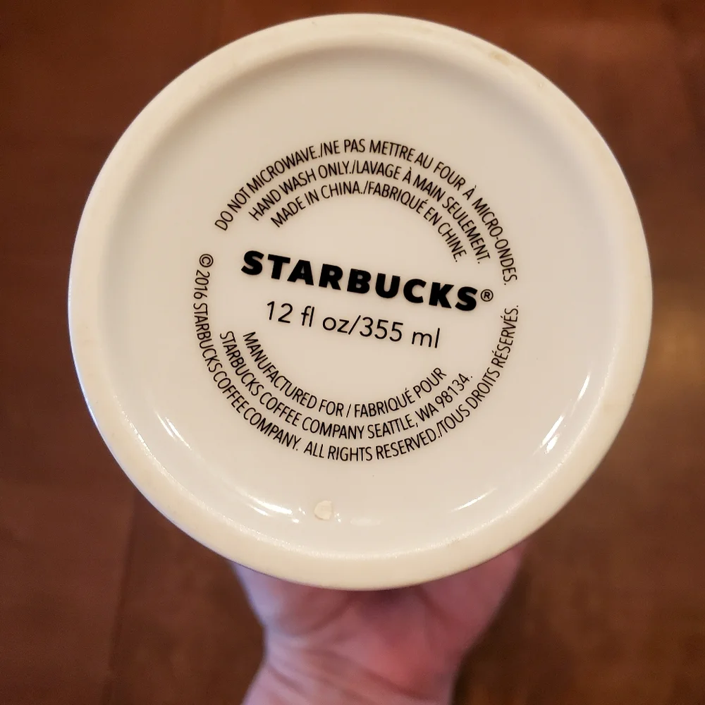 Starbucks 2016 Classic Logo 12oz Ceramic Tumbler